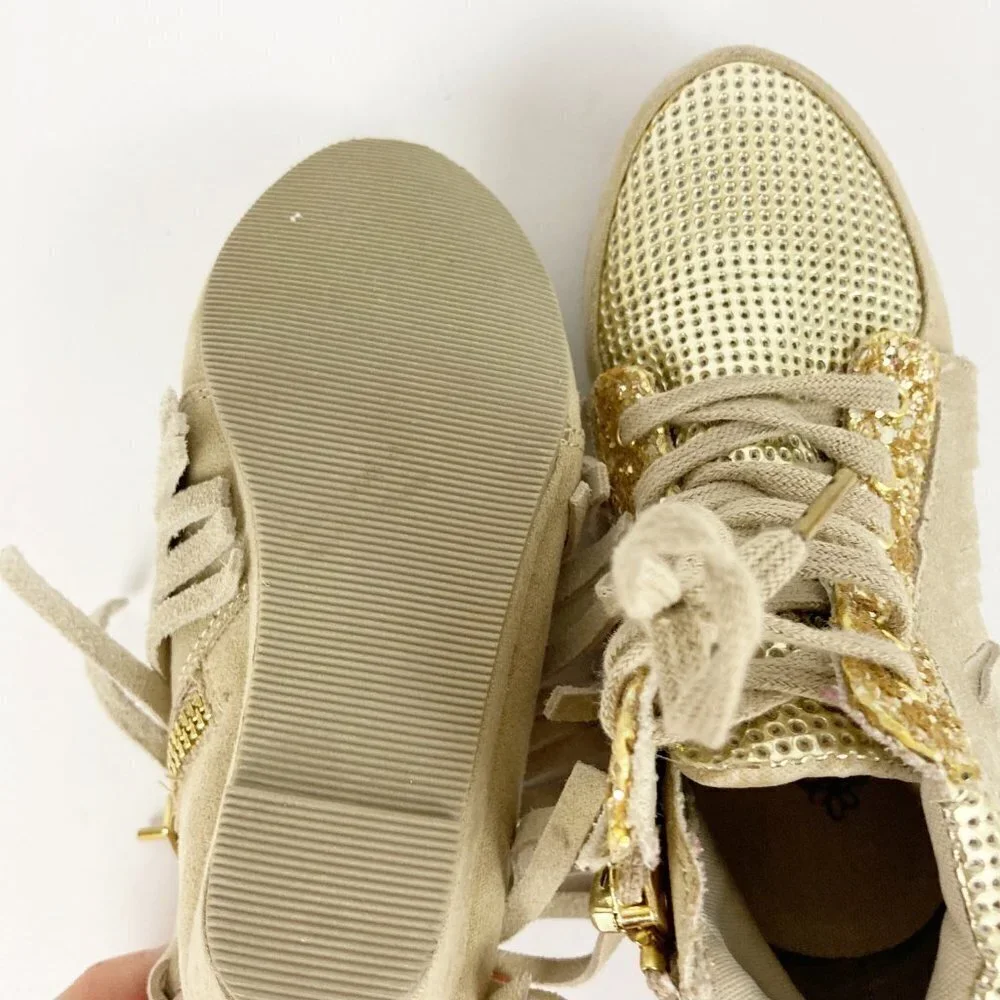 Joyfolie Toddler Felicity Fringe Sneaker Booties Sz 8